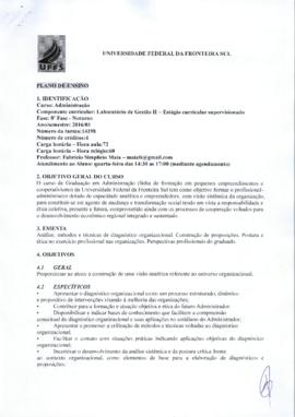 Laboratório de Gestão II