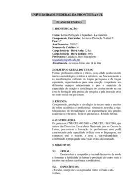 Leitura e Produção Textual II
