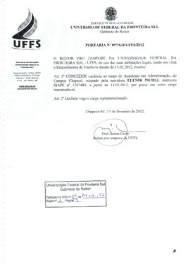 Portaria 097-GR-2012