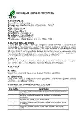 Algoritmos e Programação - Turma A