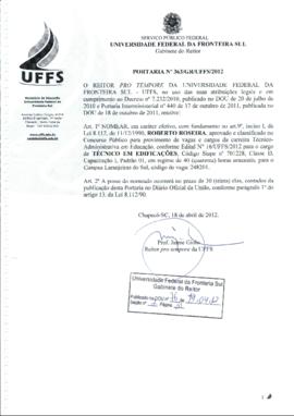 Portaria 363-GR-2012