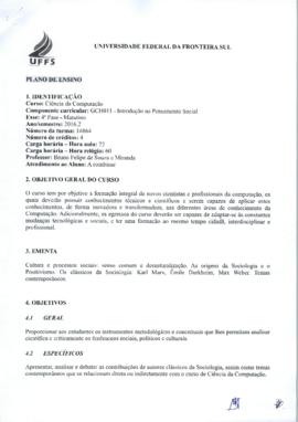 Introdução ao Pensamento Social