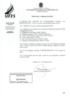 Portaria 488-GR-2012