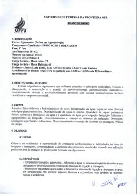 Irrigação e Drenagem