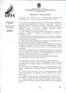 Portaria 1168-GR-2012