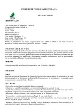 Cálculo A