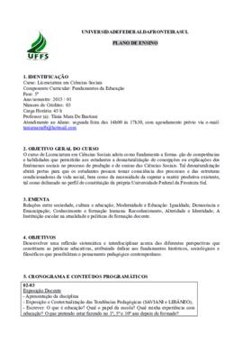 Fundamentos da Educação