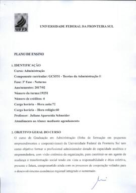 Teorias da Administração II