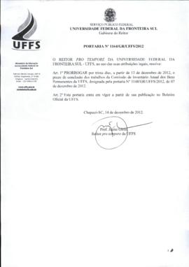 Portaria 1164-GR-2012
