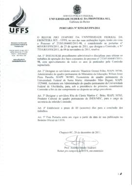 Portaria 825-GR-2011