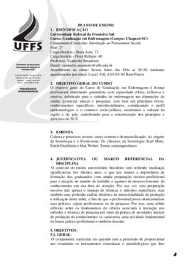 Introdução ao Pensamento Social