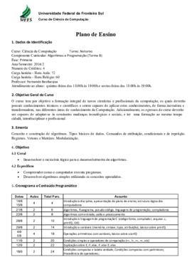 Algoritmos e Programação - Turma B