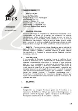 Fisiologia I