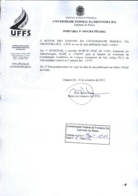 Portaria 949-GR-2012