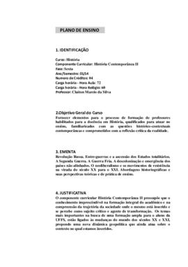 História Contemporânea II