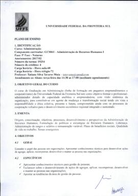 Administração de Recursos Humanos I