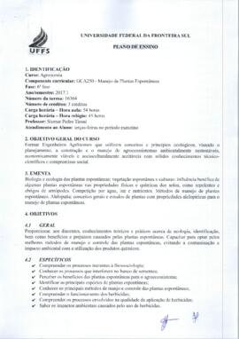 Manejo de Plantas Espontâneas