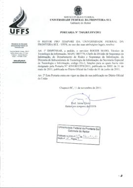 Portaria 734-GR-2011