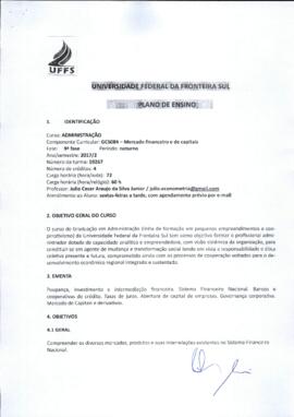 Mercado Financeiro e de Capitais