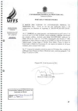 Portaria 083-GR-2011