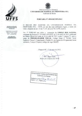 Portaria 495-GR-2012