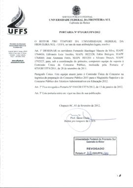 Portaria 071-GR-2012