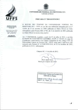 Portaria 728-GR-2012