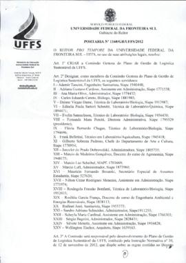 Portaria 1160-GR-2012