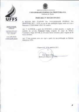 Portaria 282-GR-2013