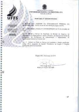 Portaria 254-GR-2011