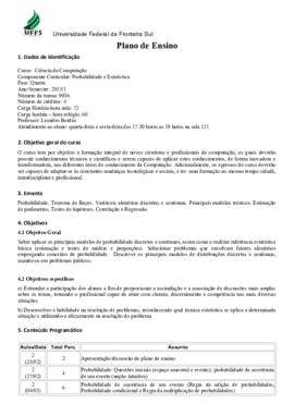 Probabilidade e Estatística