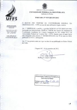 Portaria 947-GR-2012