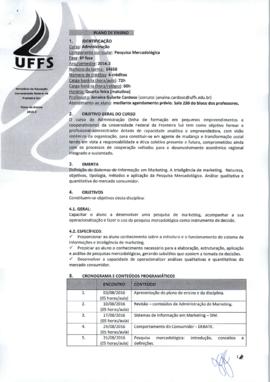 Pesquisa Mercadológica