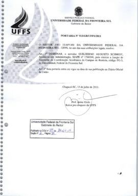Portaria 513-GR-2011
