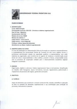 Estrutura e Sistemas Organizacionais