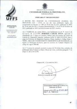 Portaria 303-GR-2013