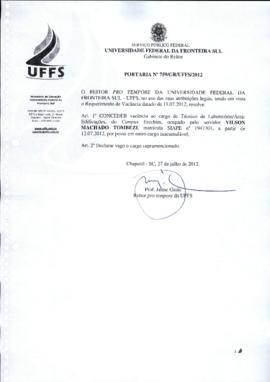 Portaria 759-GR-2012