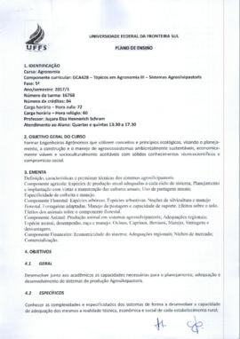 Tópicos em Agronomia III