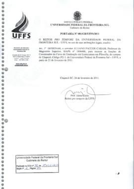 Portaria 081-GR-2011