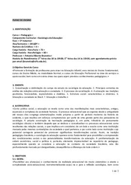 Sociologia da Educação