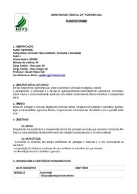 Meio Ambiente, Economia e Sociedade