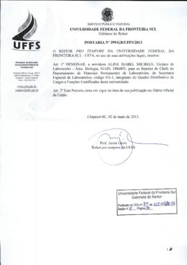 Portaria 399-GR-2013