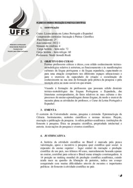 Iniciação à Prática Científica