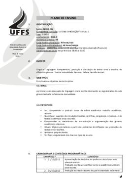 Leitura e Produção Textual I
