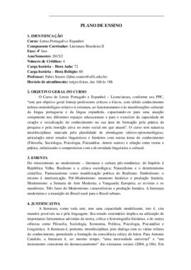 Literatura Brasileira II