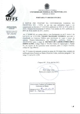 Portaria 408-GR-2012