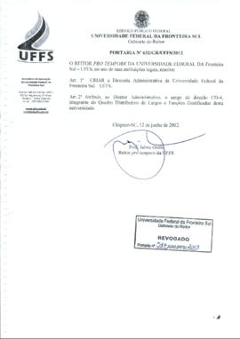 Portaria 632-GR-2012