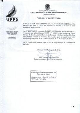 Portaria 860-GR-2012
