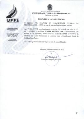 Portaria 1087-GR-2012
