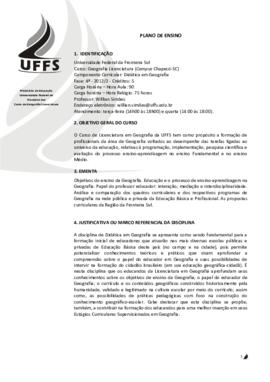 Didática em Geografia
